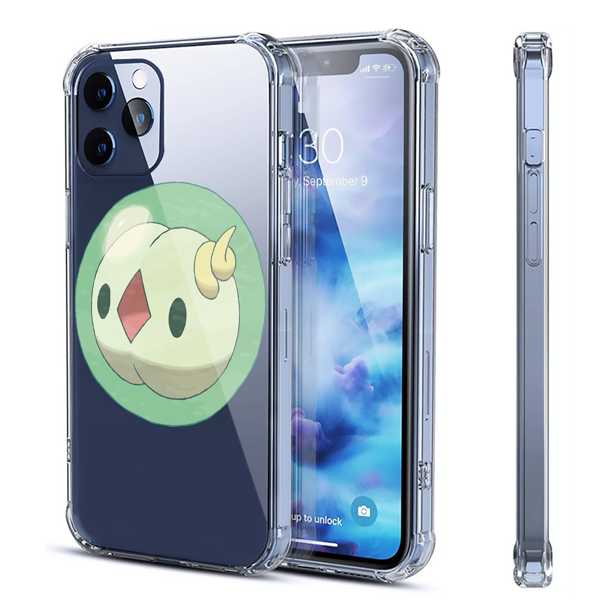（画像用） ポケットモンスター Pokémon 【iPhone 12シリーズ対応】透明スマホケース（クリアソフトケース）